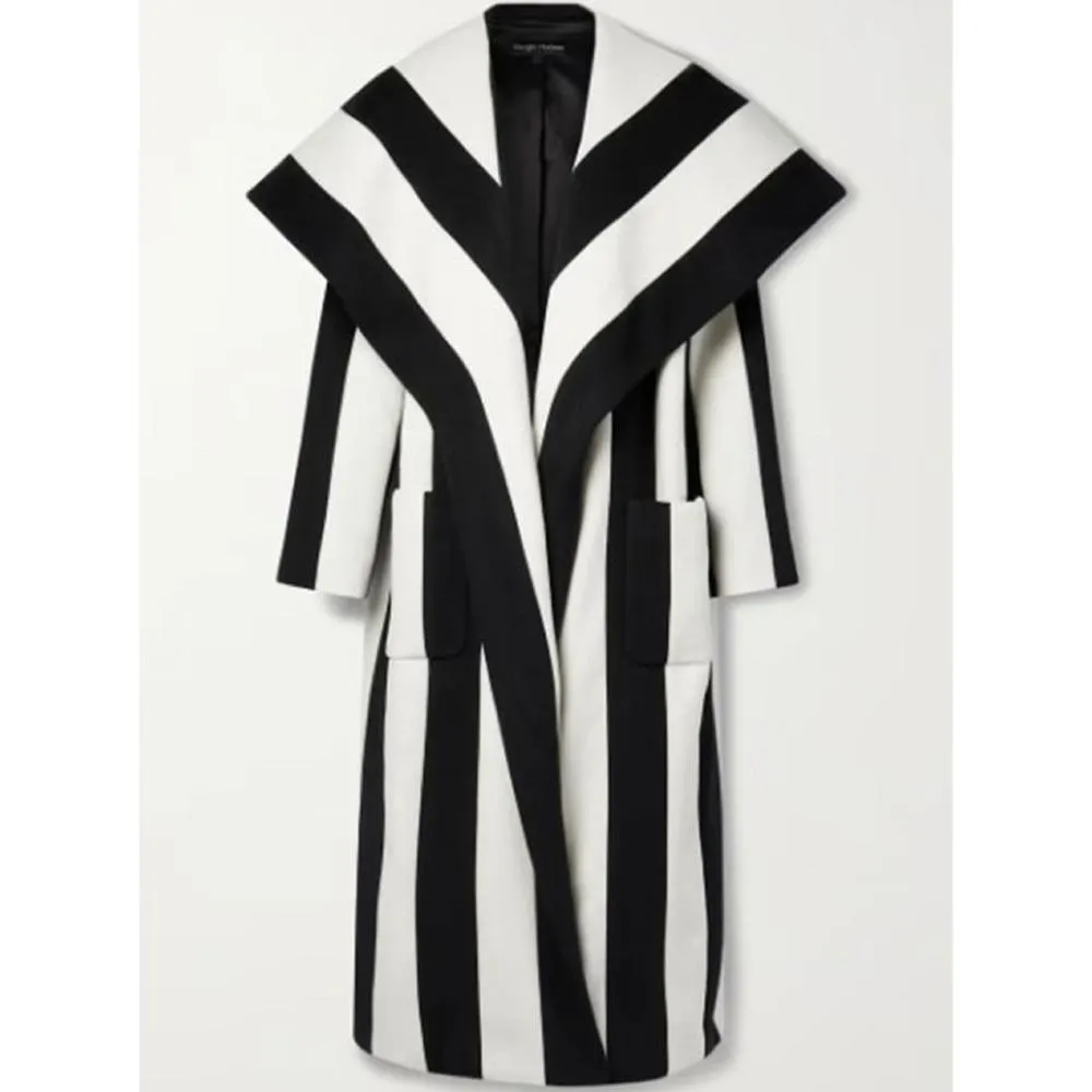 Linda Emond Striped Coat