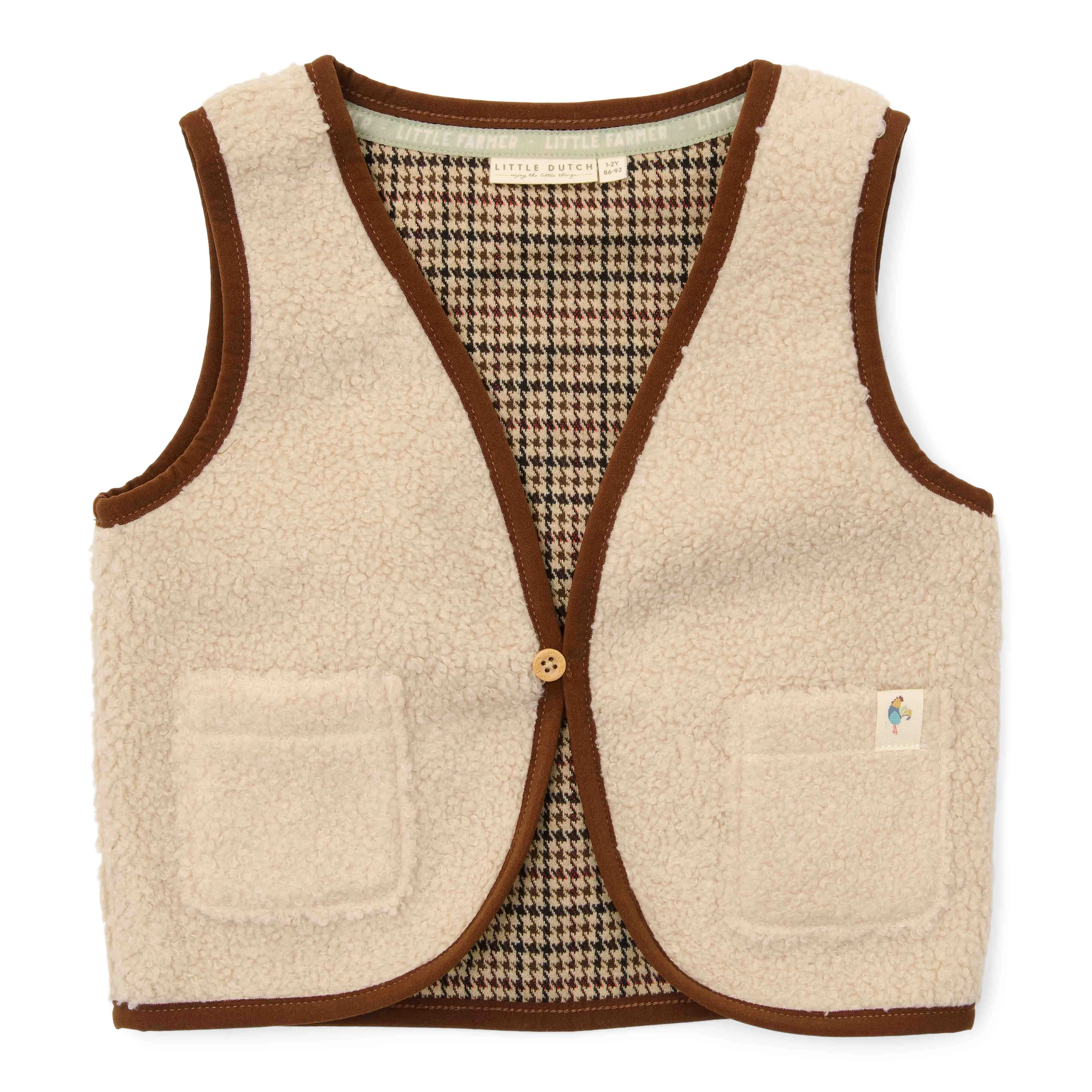 Little Dutch Kleuter Winter Omkeerbaar Gilet Sand | Zand