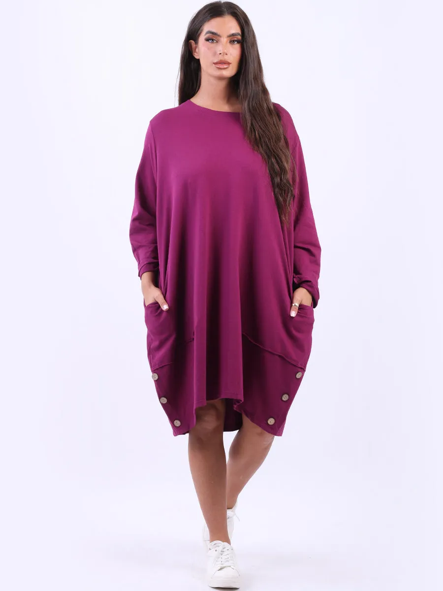 Magenta Nene Slouch Dress