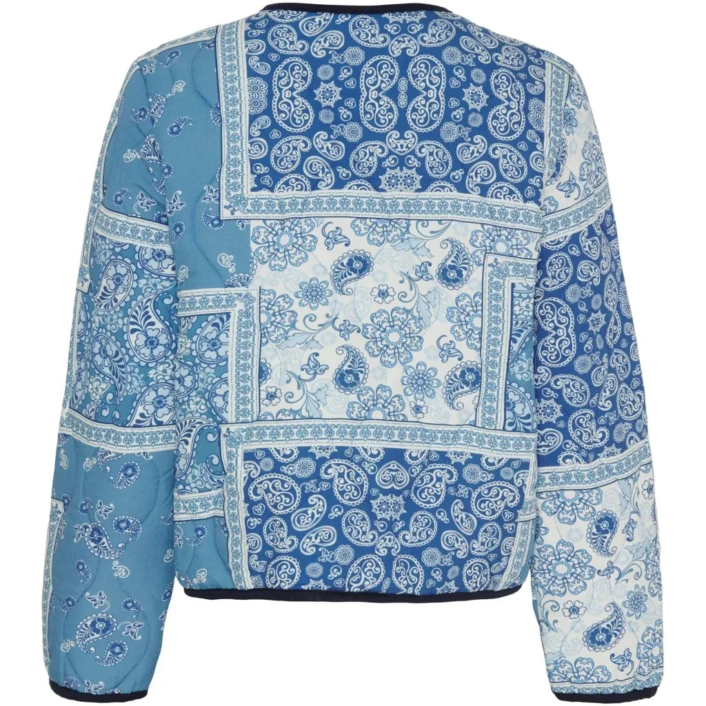 Marta Du Chateau Blue Quilted Jacket