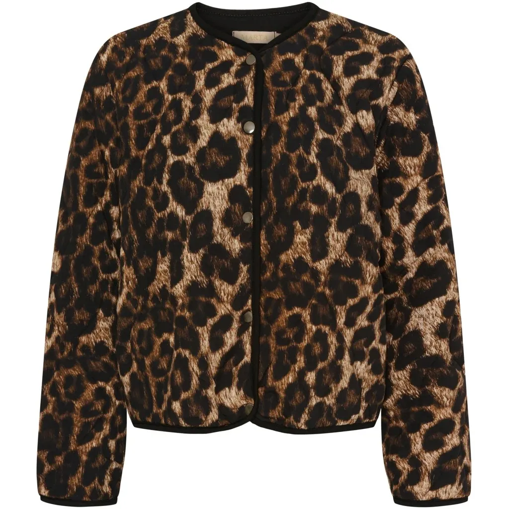 Marta Du Chateau Leopard Quilted Jacket