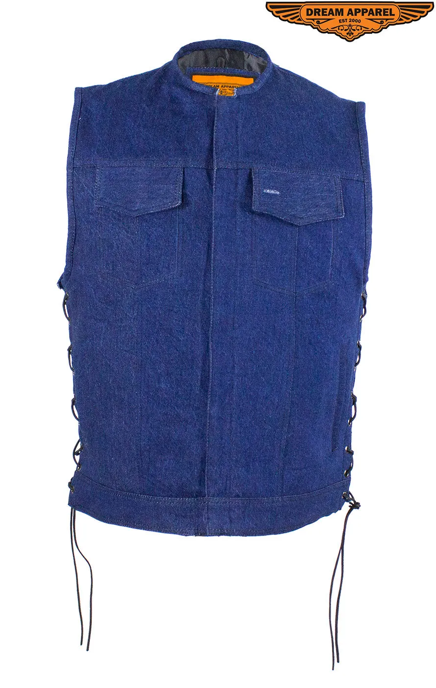 Men's Blue Denim Club Vest