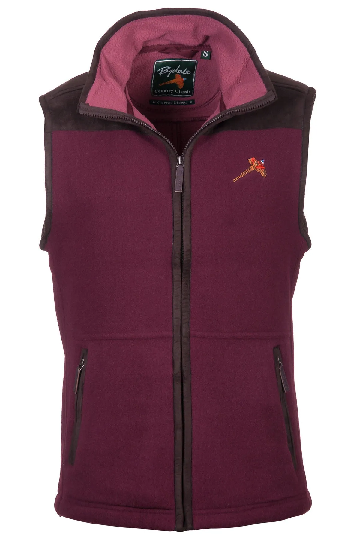 Men's Garton Fleece Gilet Pheasant Motif