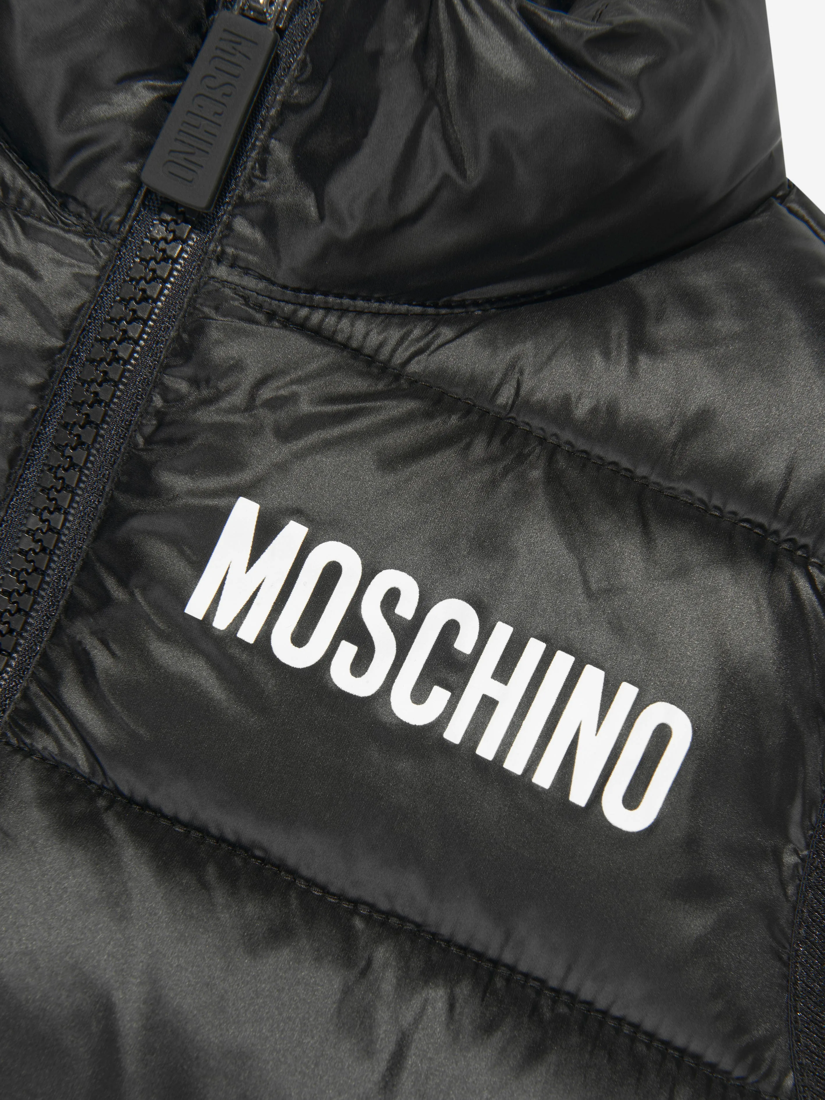 Moschino Kids Padded Gilet in Black