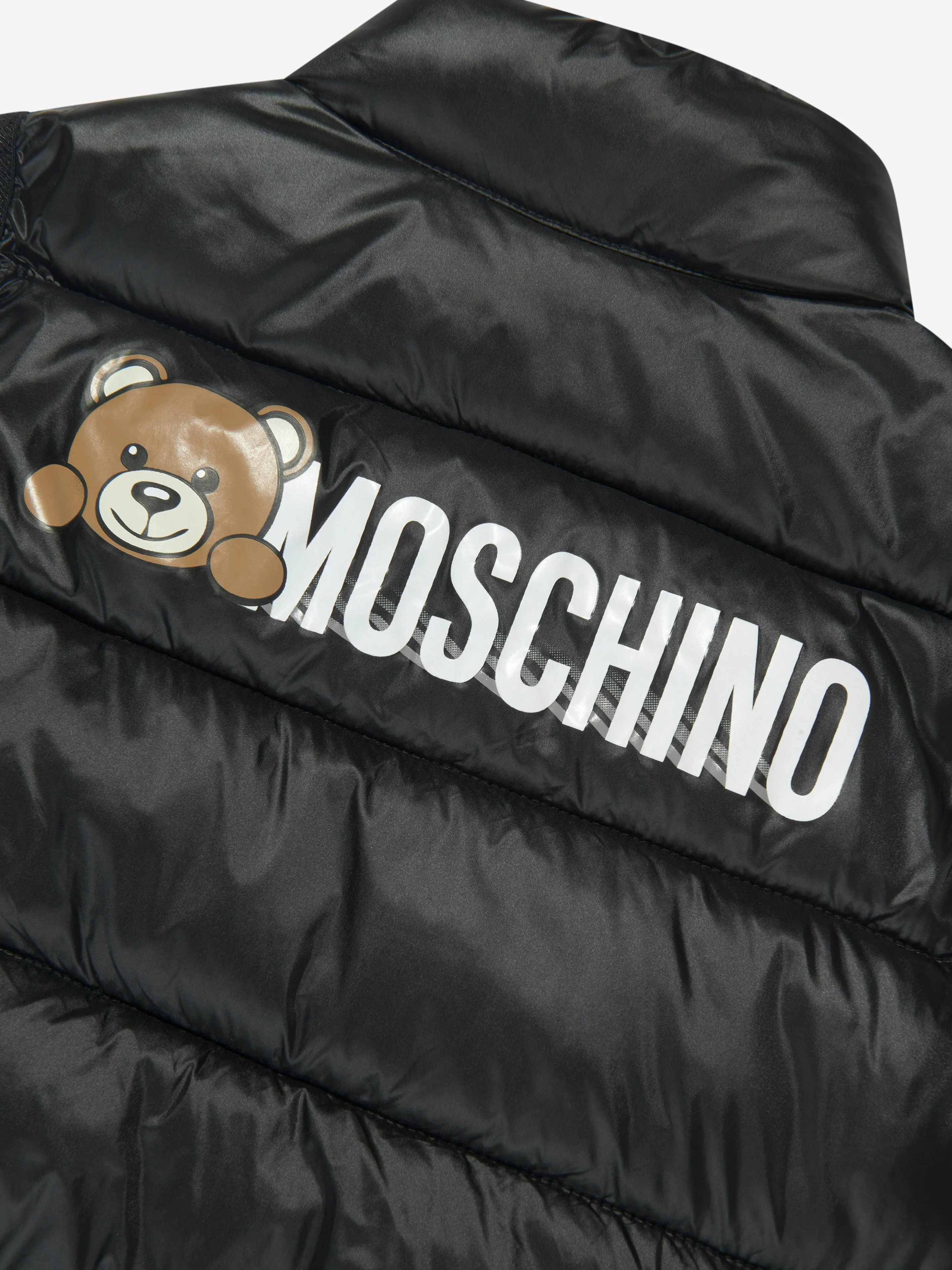 Moschino Kids Padded Gilet in Black