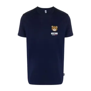 Moschino Underwear Teddy Bear Logo Navy T-Shirt