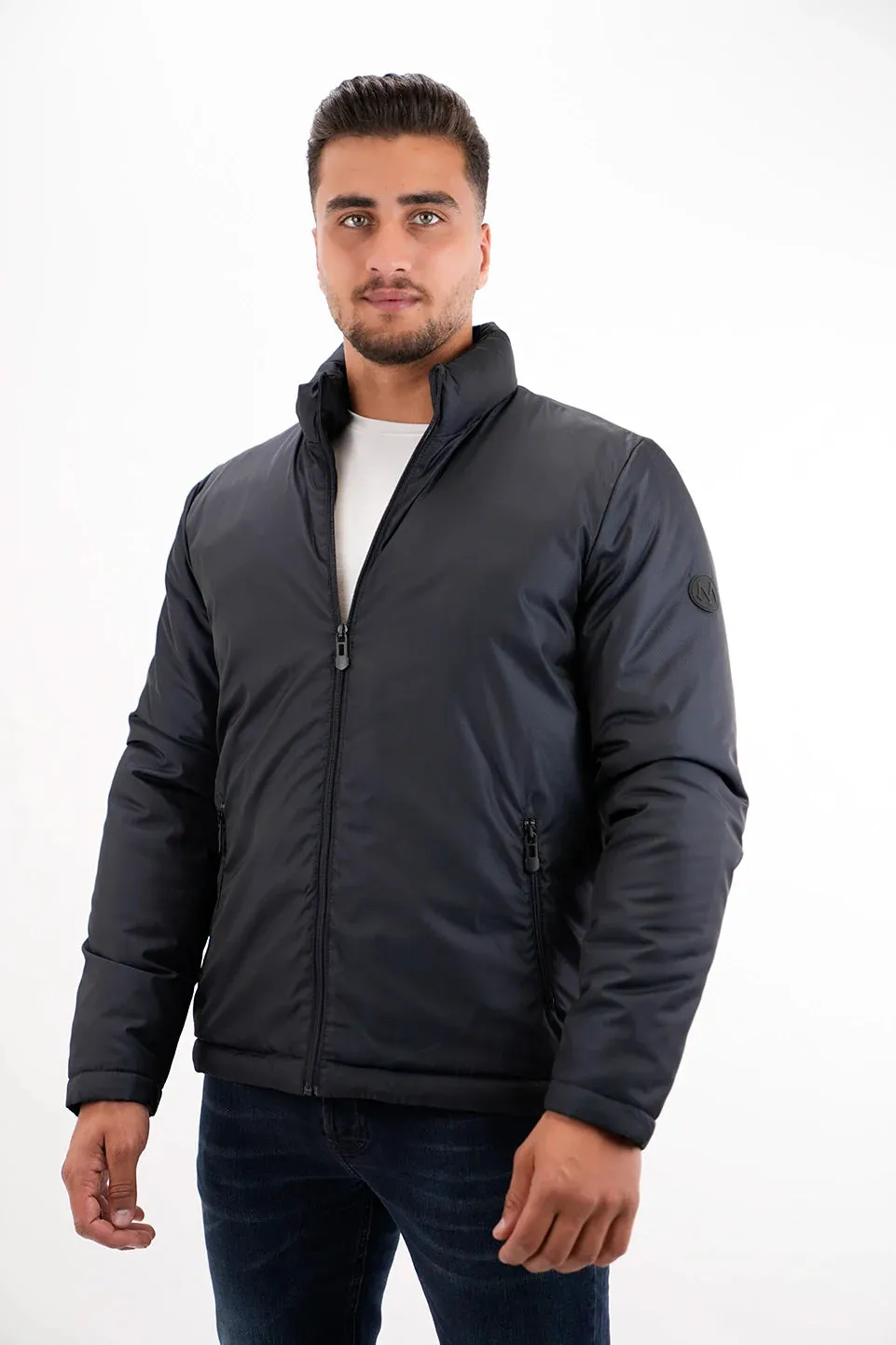 Navy Basic Puffer Jacket