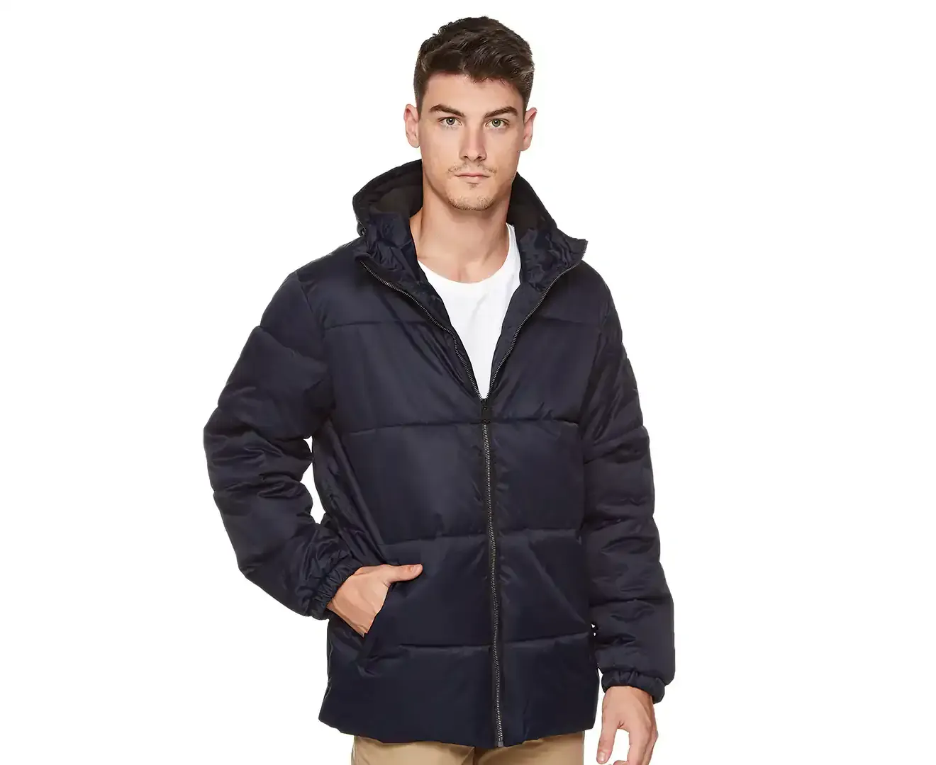 PERRY ELLIS Men's  Puffer Jacket in Navy