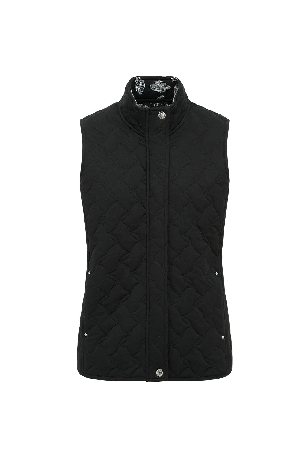 Quilted Gilet - Navy