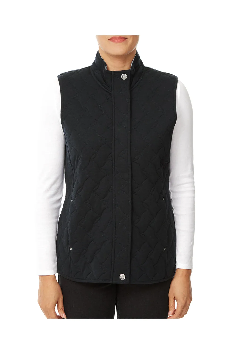 Quilted Gilet - Navy