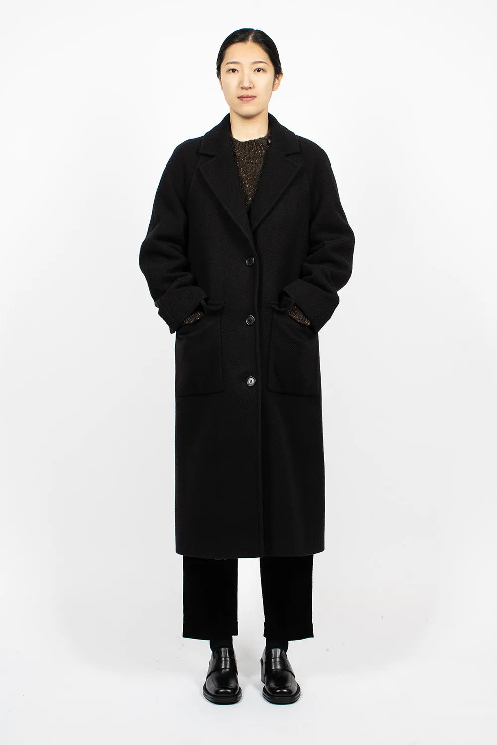 Raglan Overcoat Black