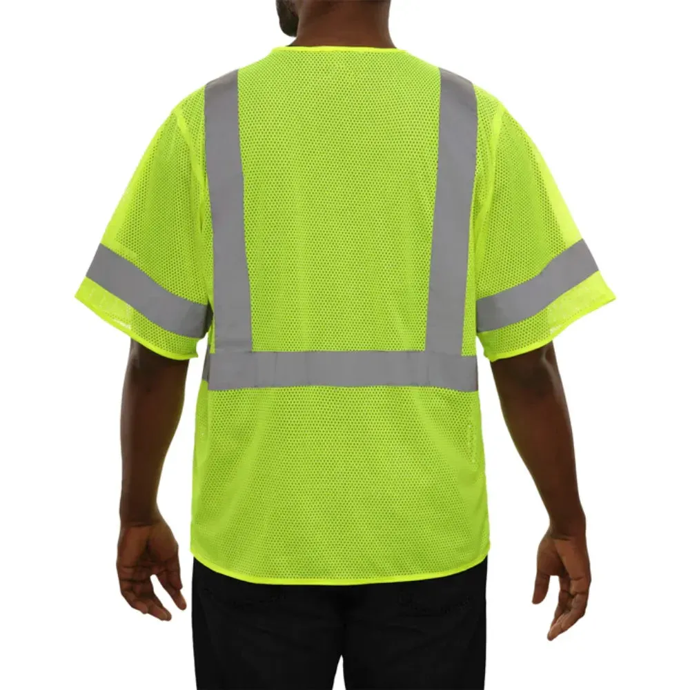 Reflective Apparel® Hi-Vis Economy Mesh Safety Zip Vest - ANSI Class 3 - 583ET