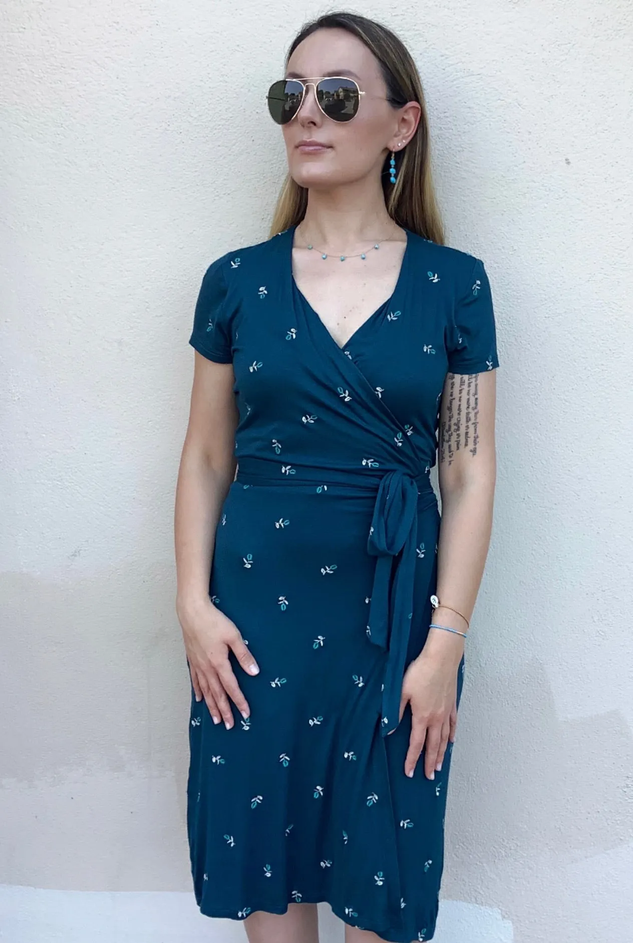 Rosebud Wrap Dress