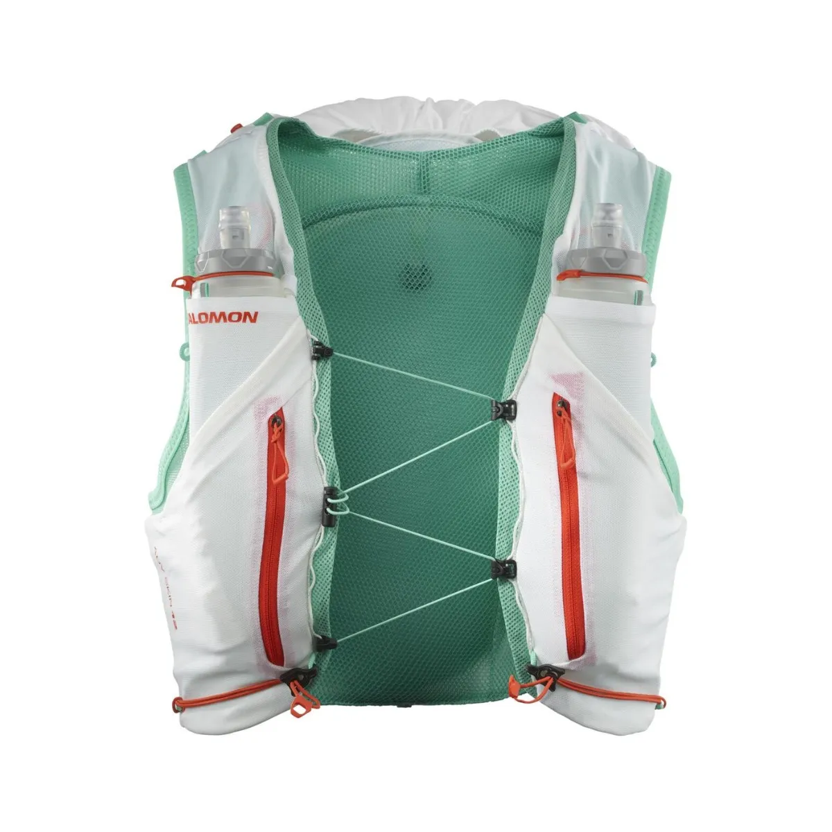 Salomon ADV Skin 12 Set White Green Running Vest