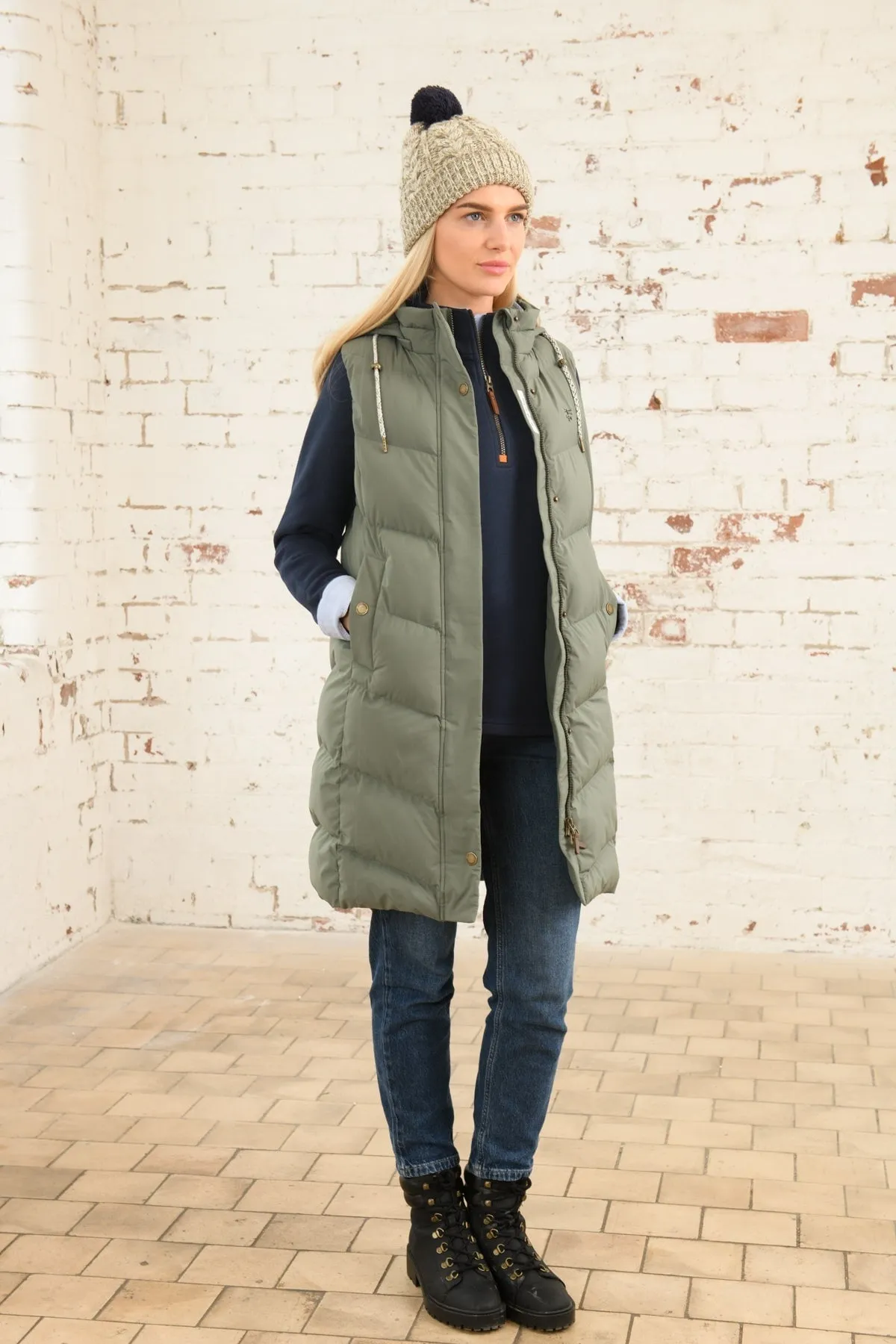 Savannah Gilet in Khaki