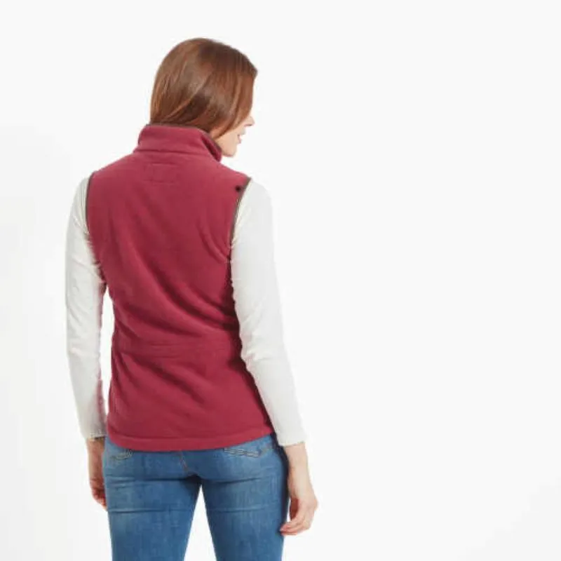 Schoffel Ladies Lyndon Fleece Gilet - Pomegranate