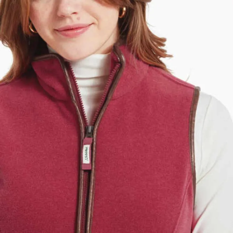 Schoffel Ladies Lyndon Fleece Gilet - Pomegranate