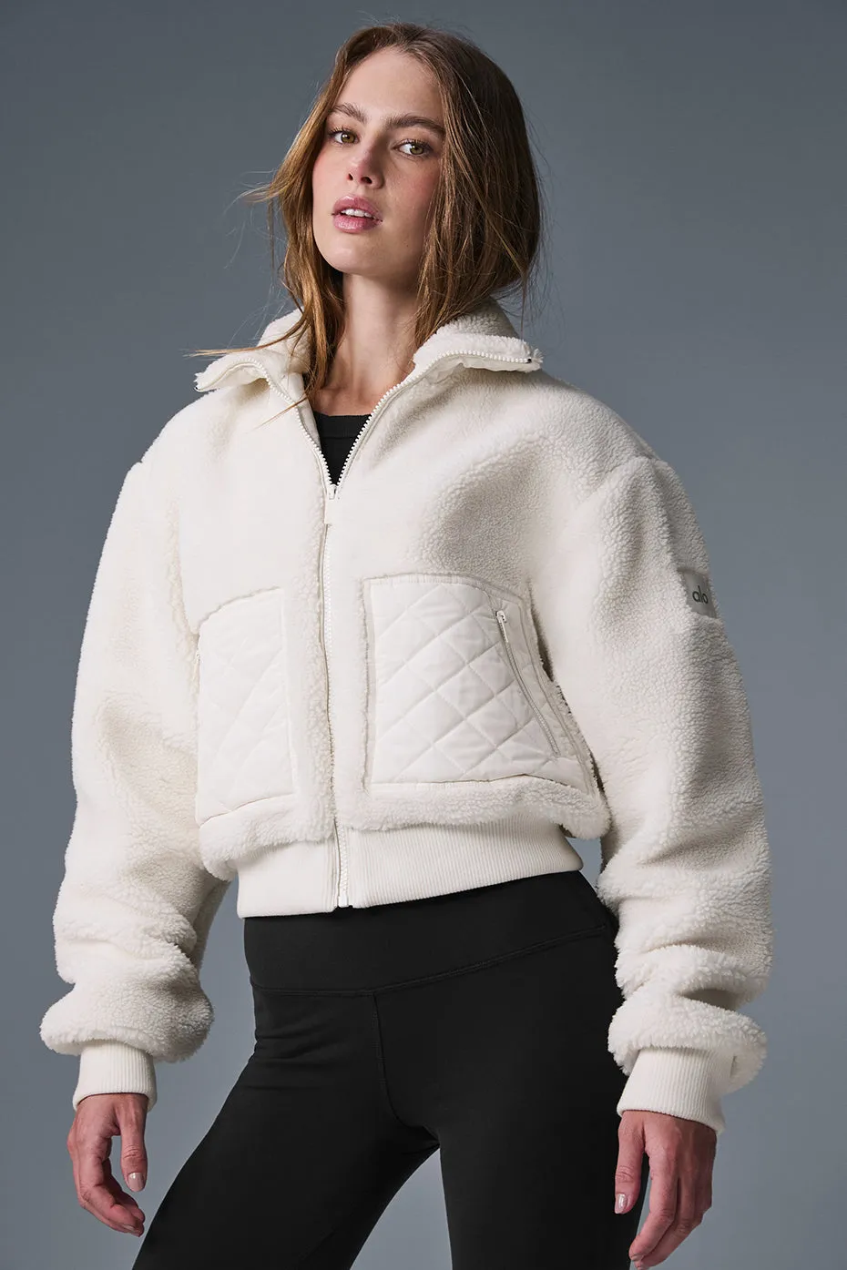 Sherpa Edge Bomber - Ivory