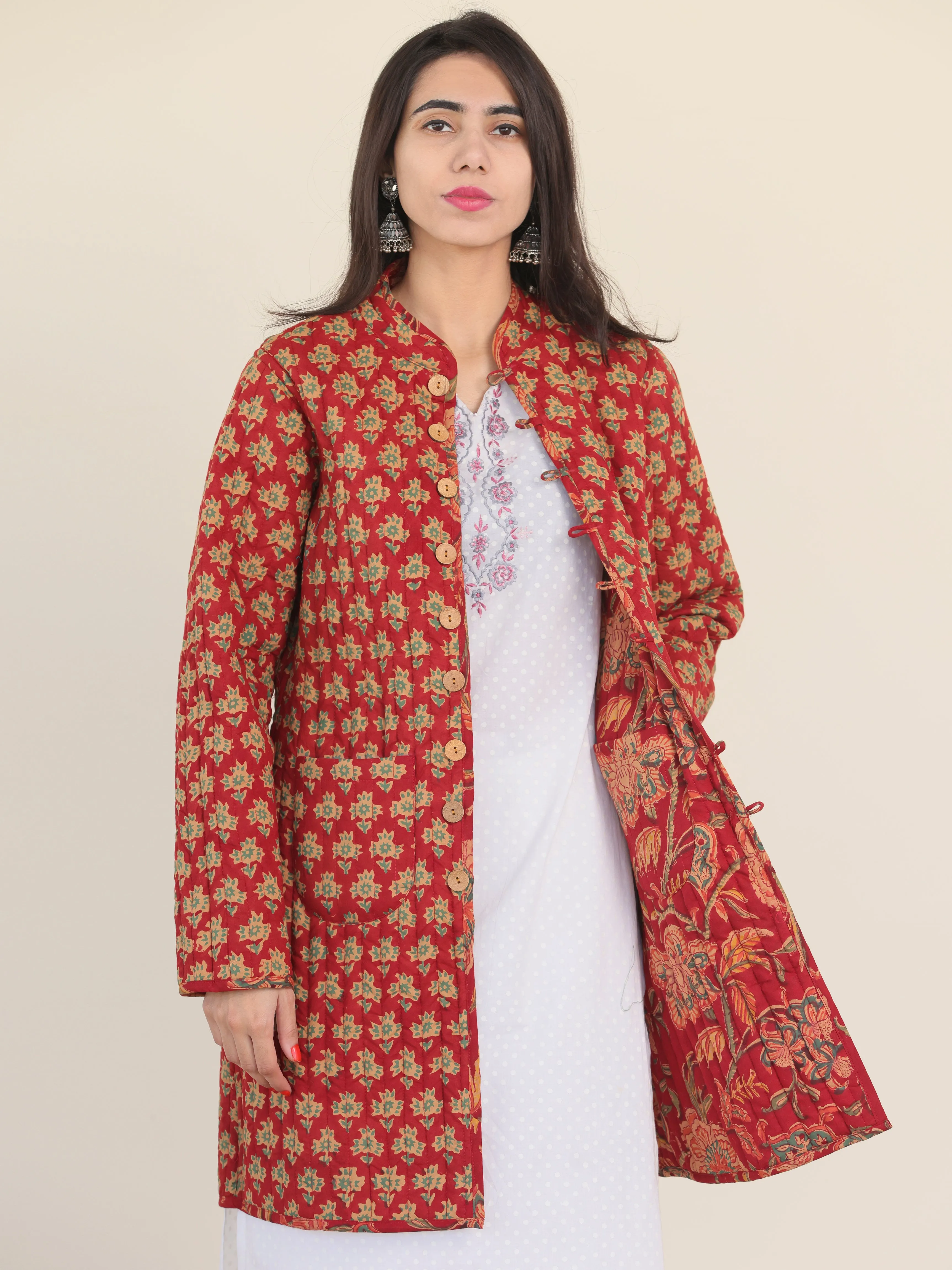 Shishir Sneha Quilted Reversible Jacket