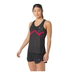 Sleeveless Shirt Asics Ventilate Actibreeze Graphic Tank Black Pink Women's