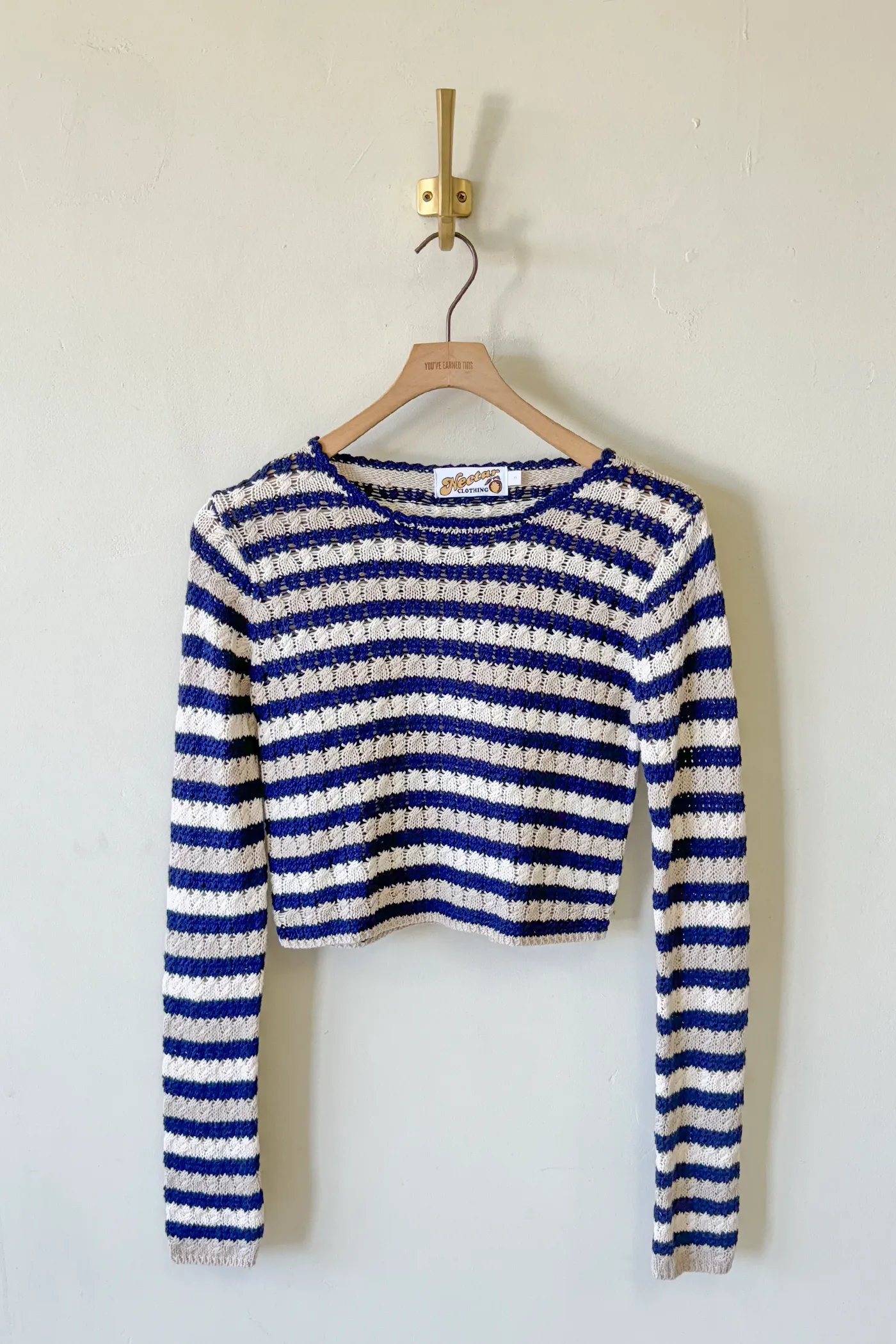 Striped Crochet Sweater