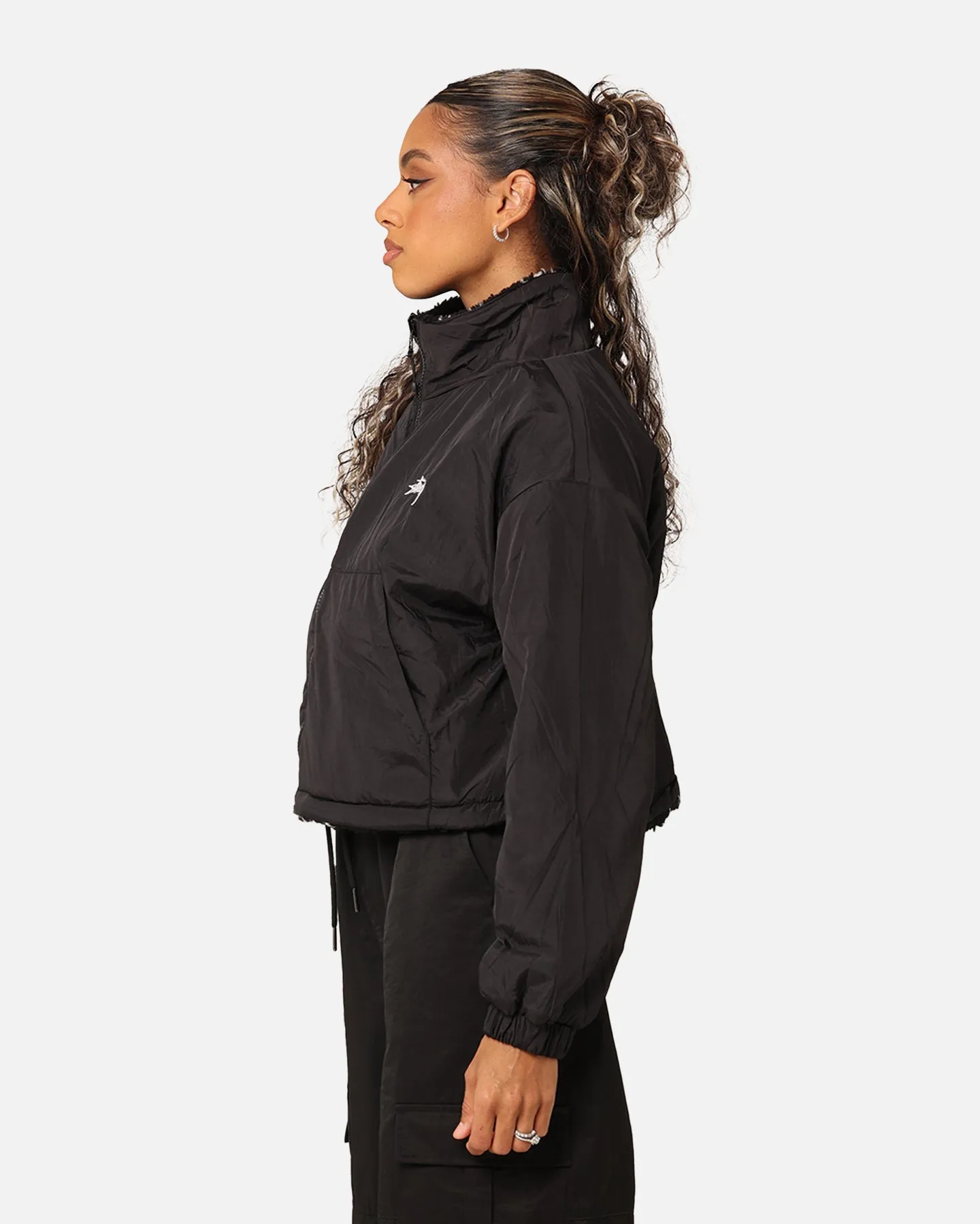 Stussy Women's Dragon Reversible Work Jacket Black