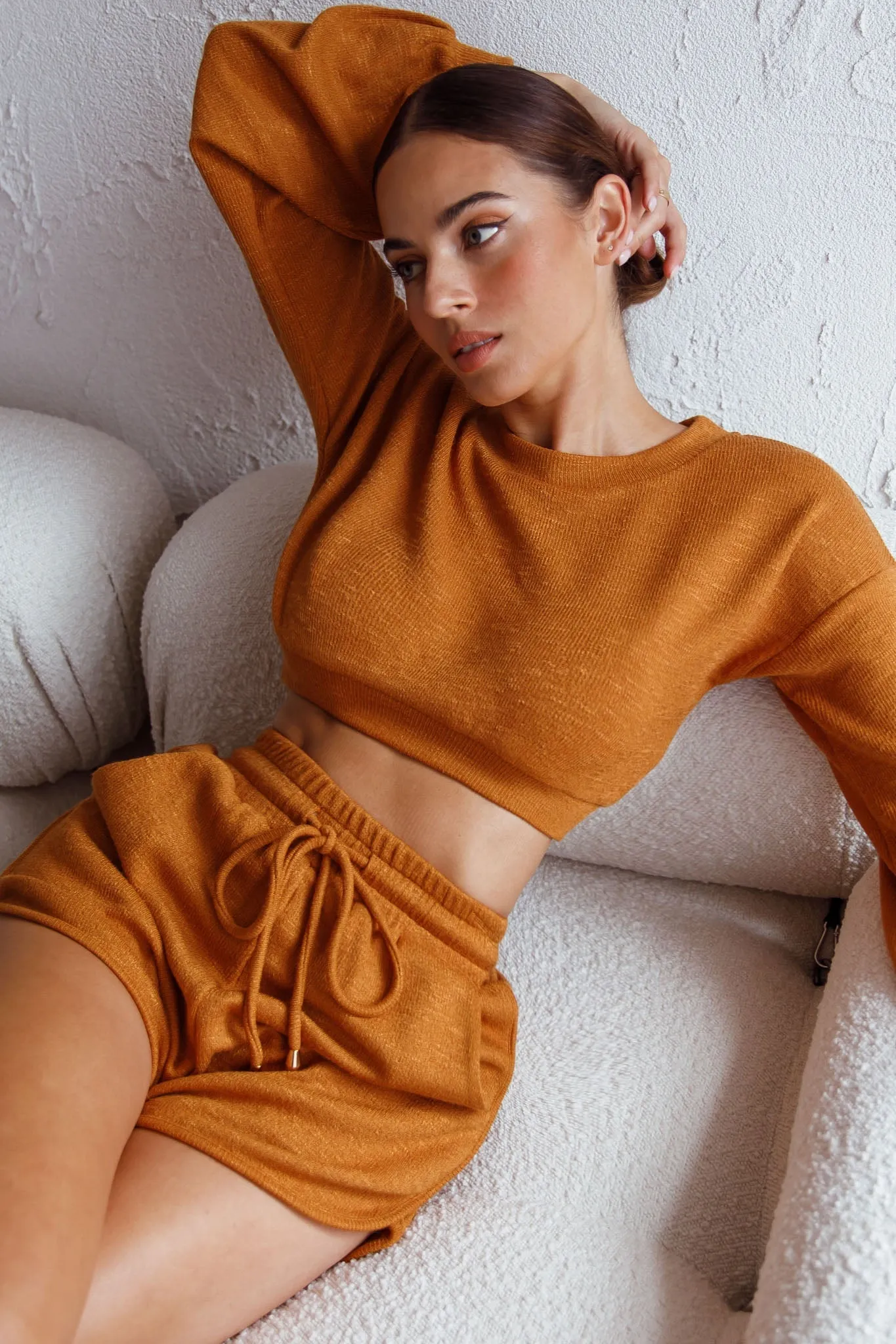 TGIF Crop Sweater Mustard