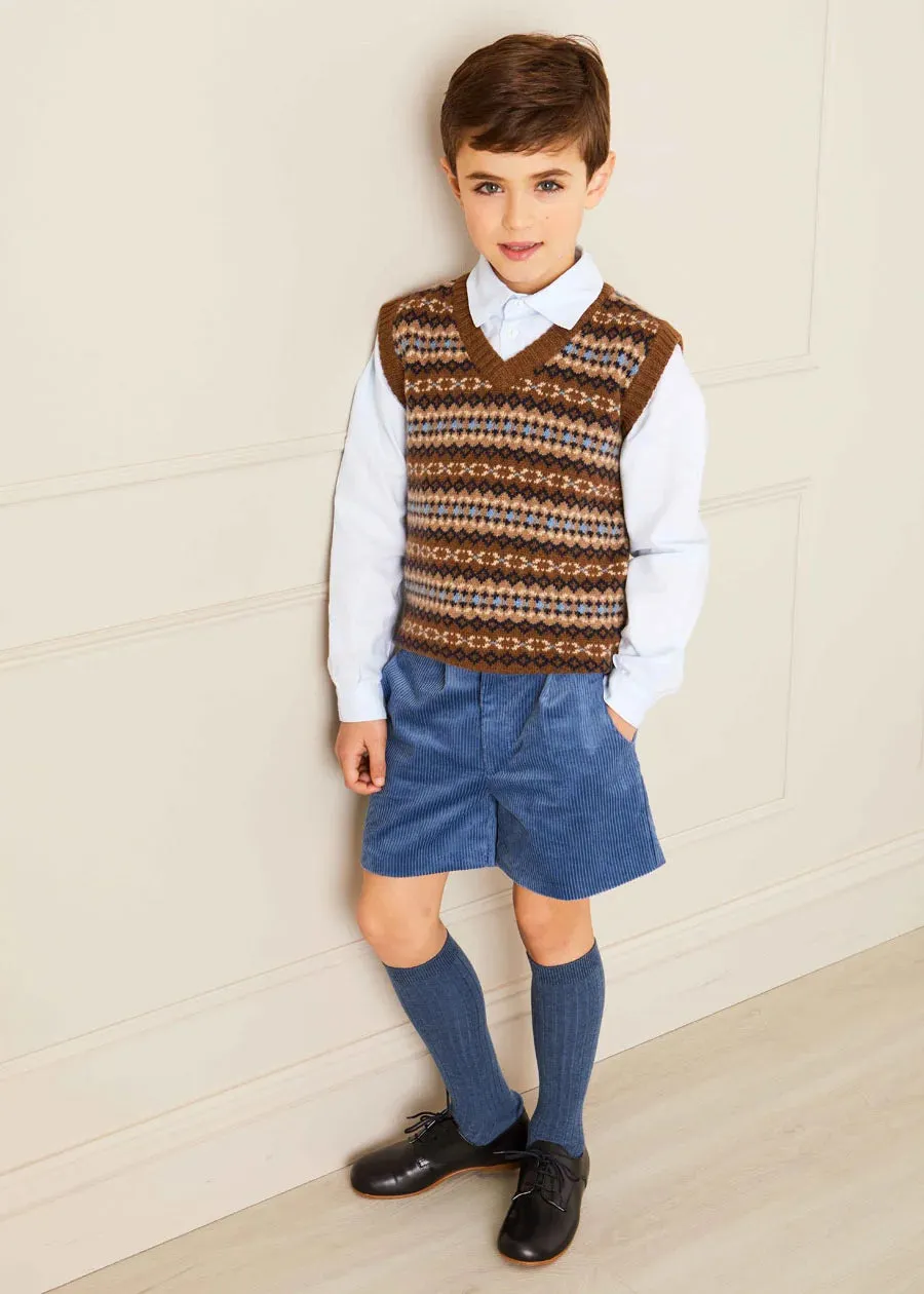 The Fair Isle Knitted Vest Boy Look