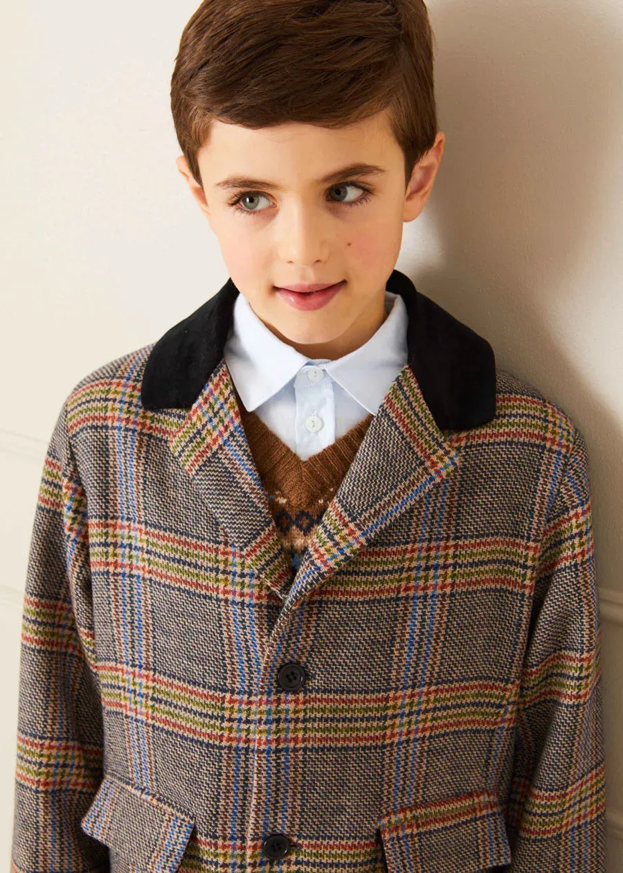 The Fair Isle Knitted Vest Boy Look