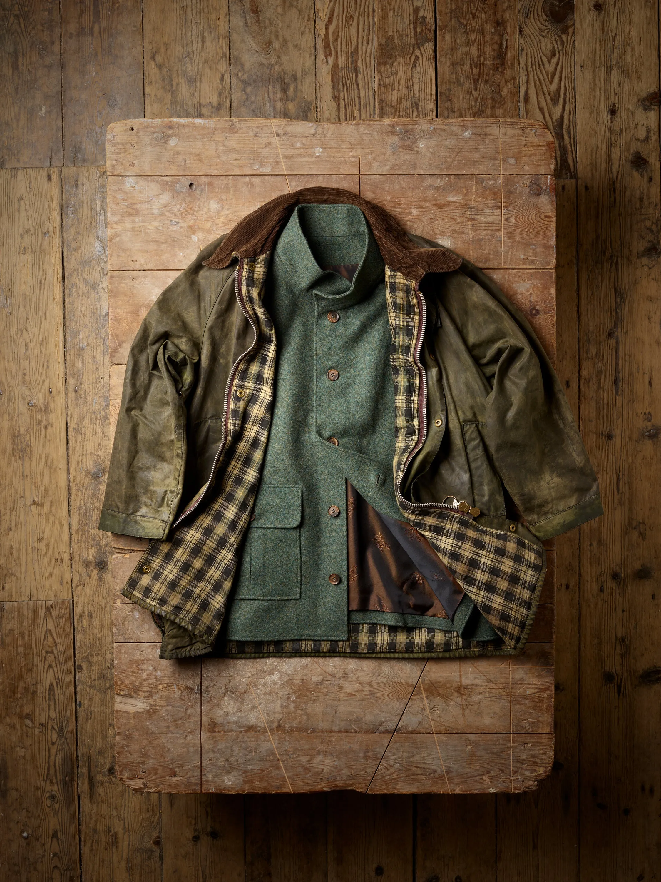 The Foxmoor Gilet in Old English Green