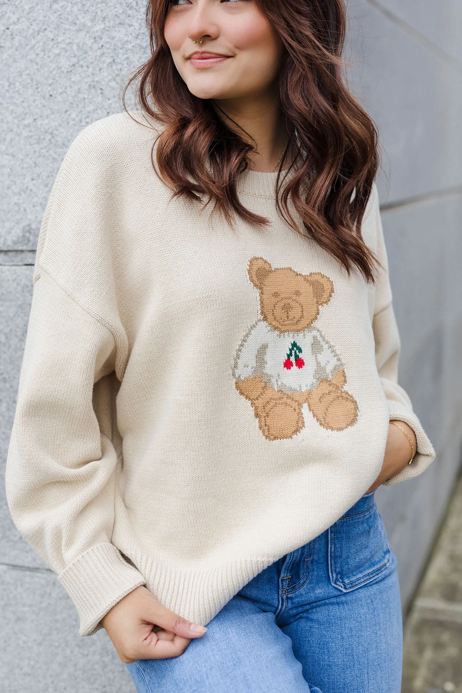 The Kid At Heart Teddy Bear Sweater