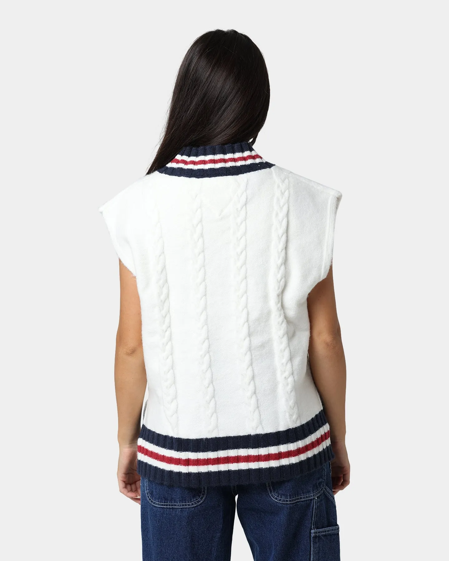 Tommy Jeans Women's Oversized Badge Vest Ecru