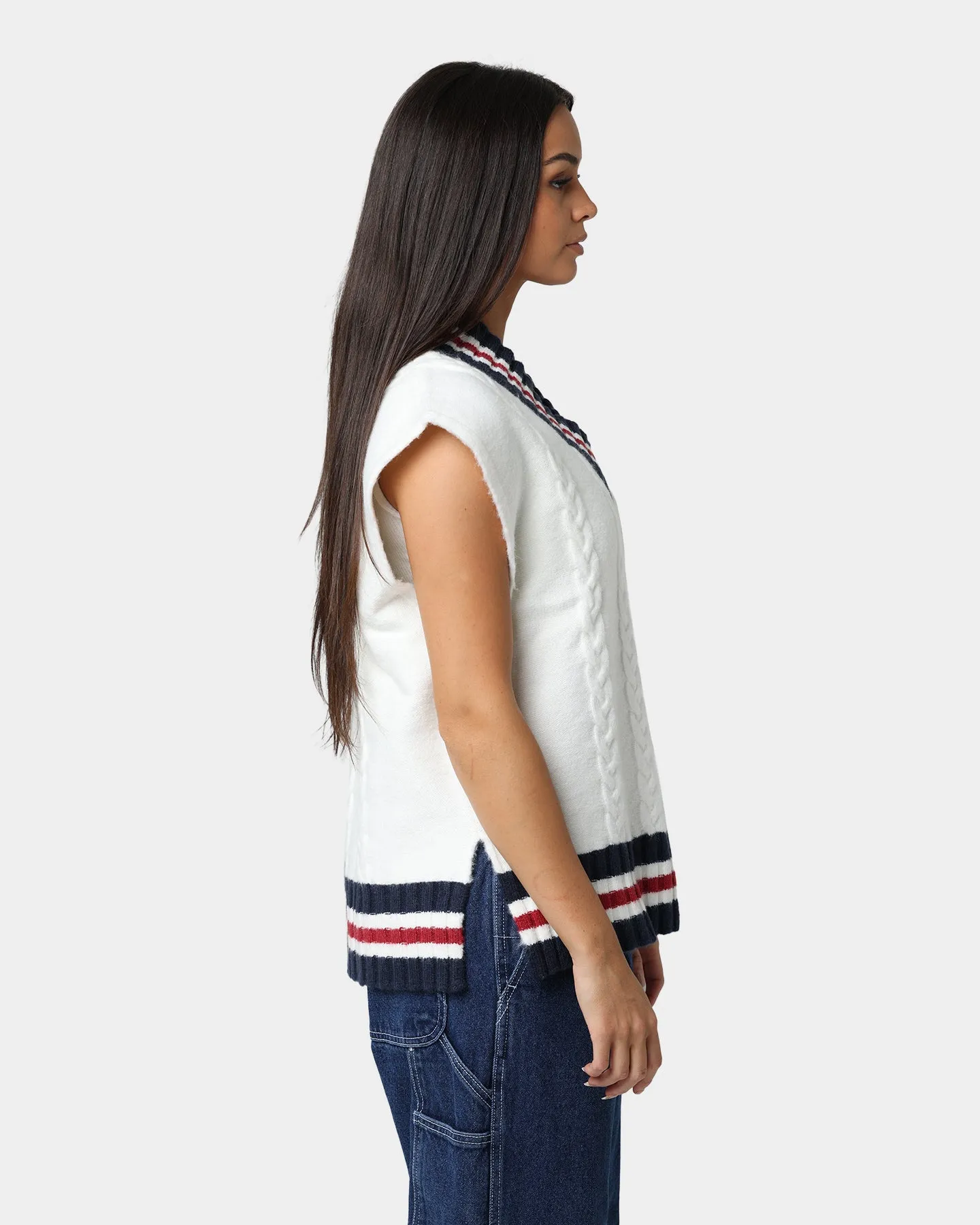 Tommy Jeans Women's Oversized Badge Vest Ecru