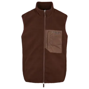 Twelve Sixteen Fleece Gilet Brown