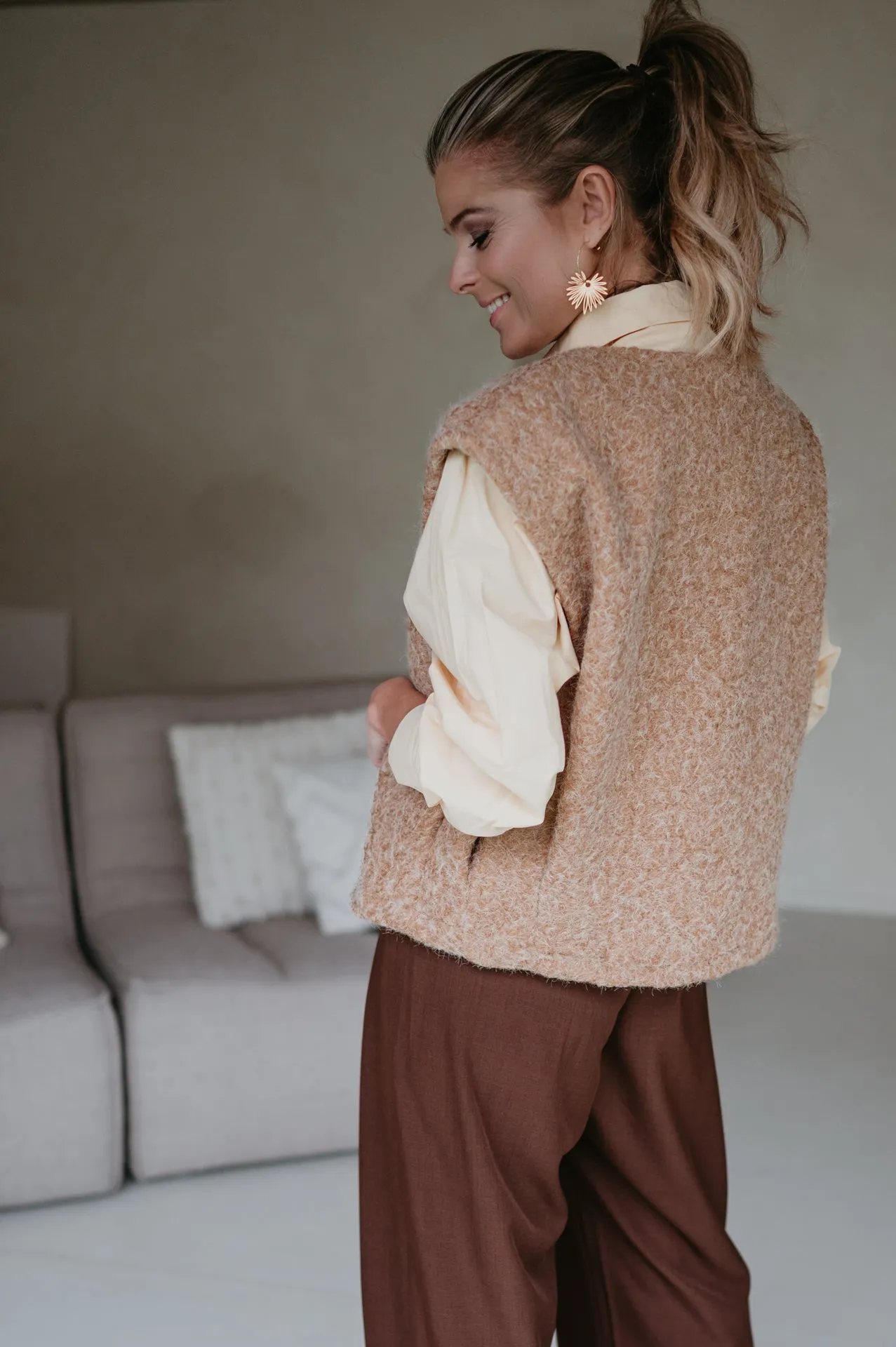 Unici gilet I Camel