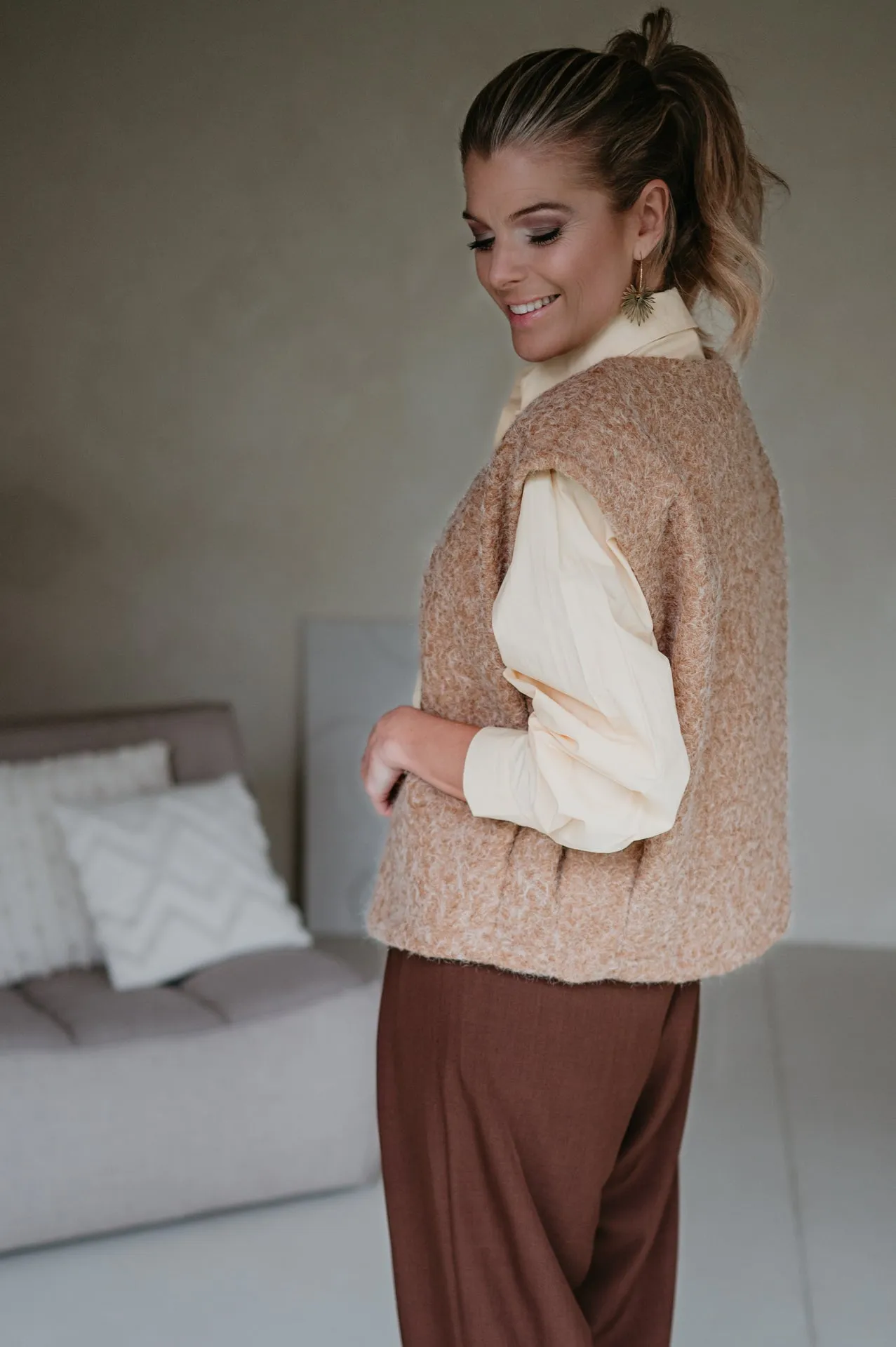 Unici gilet I Camel