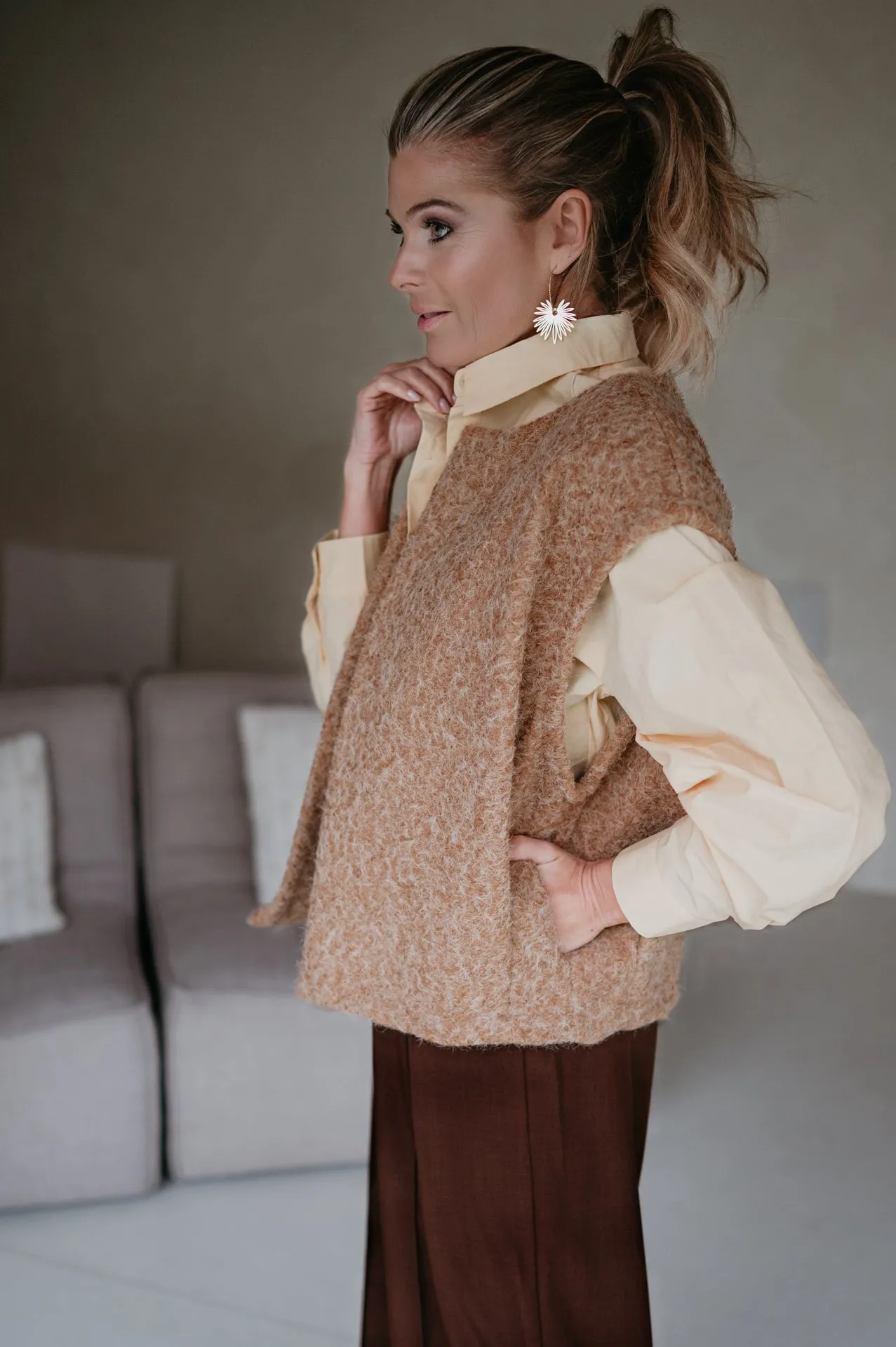 Unici gilet I Camel