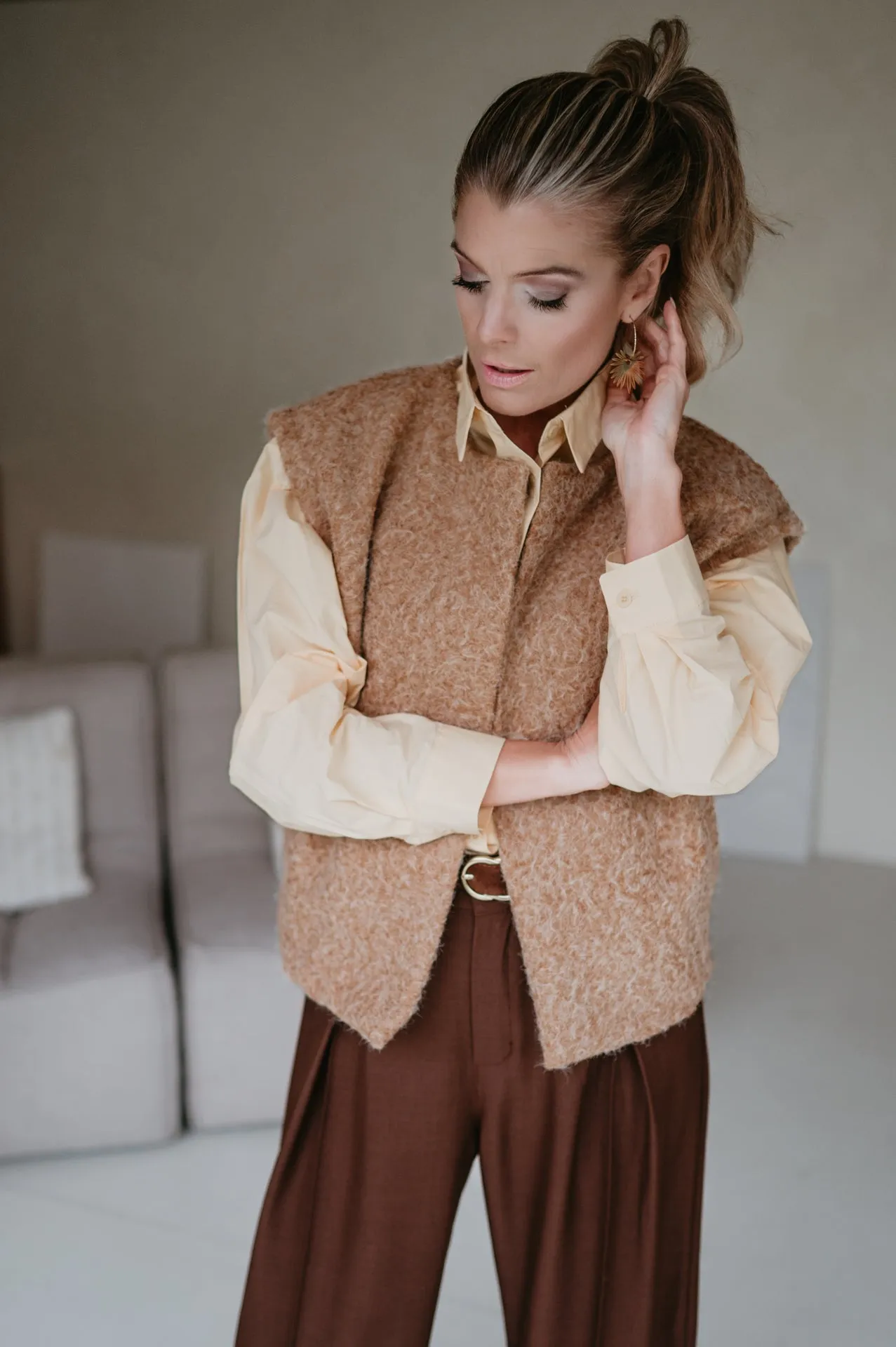 Unici gilet I Camel