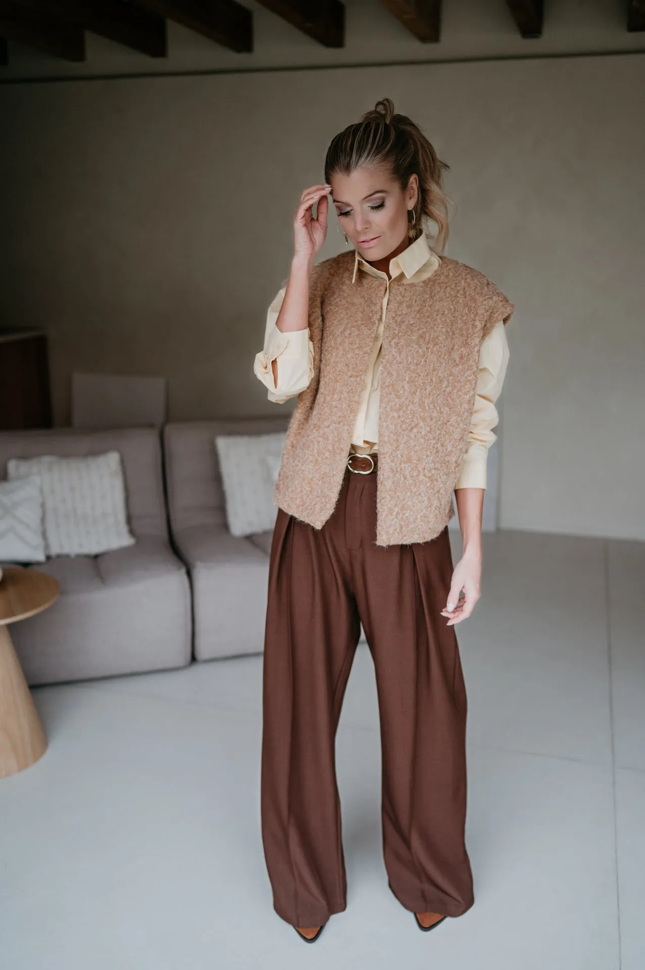 Unici gilet I Camel