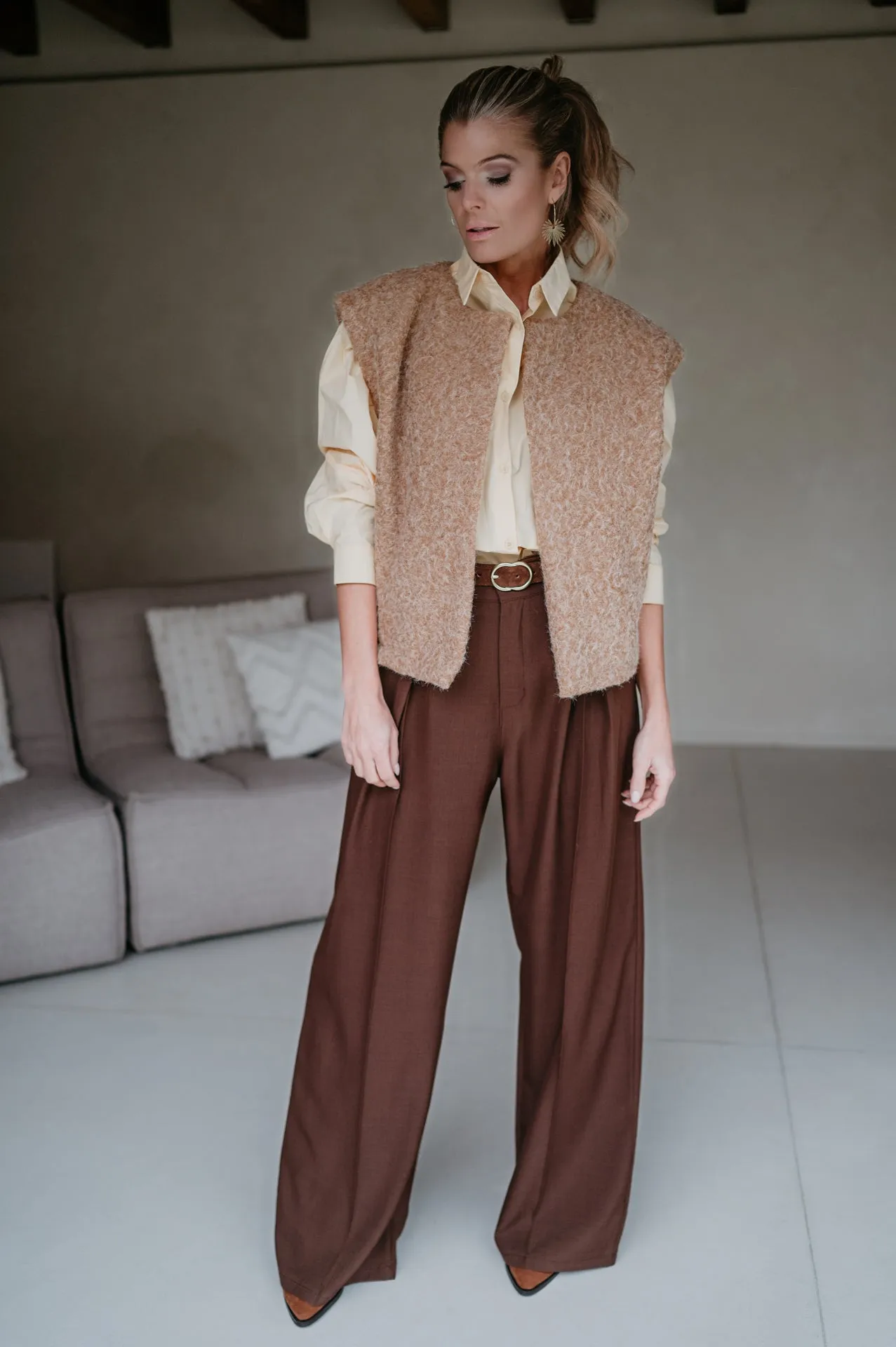 Unici gilet I Camel