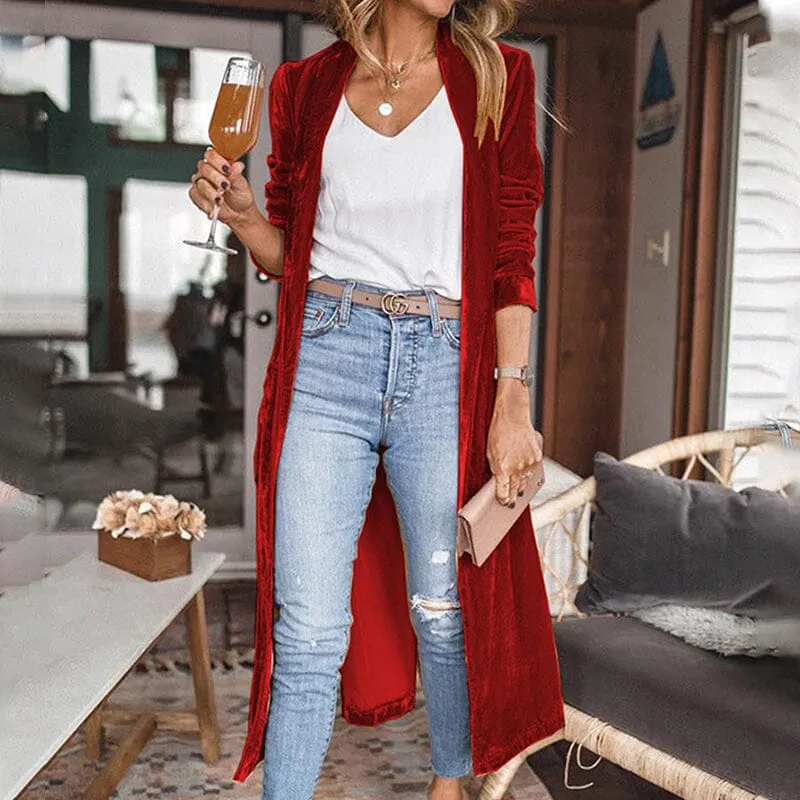 Velvet Kimono Coat