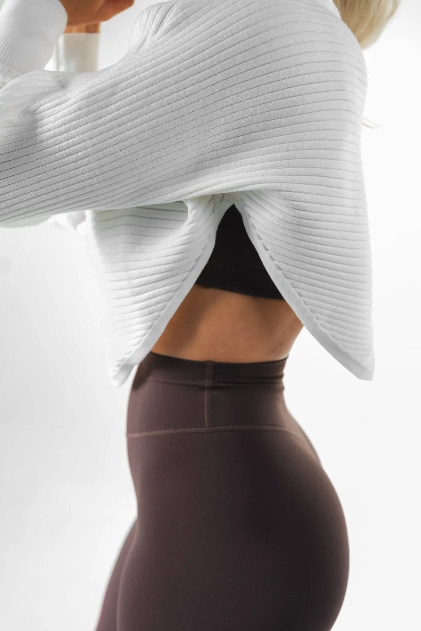 Vitality Ember Crop Sweater - Oat