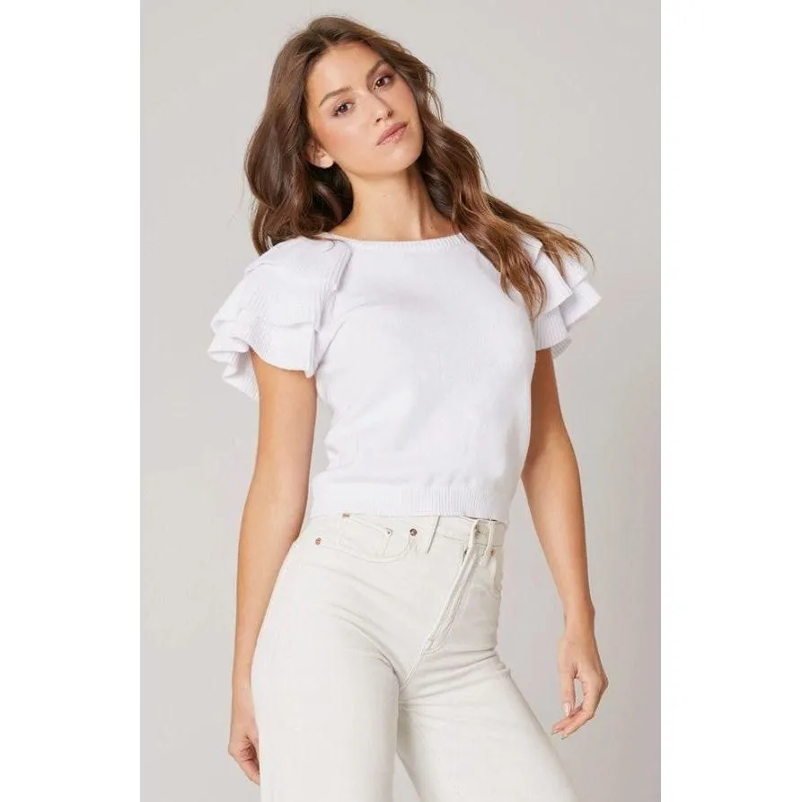 Wellington Ruffle Shoulder Top