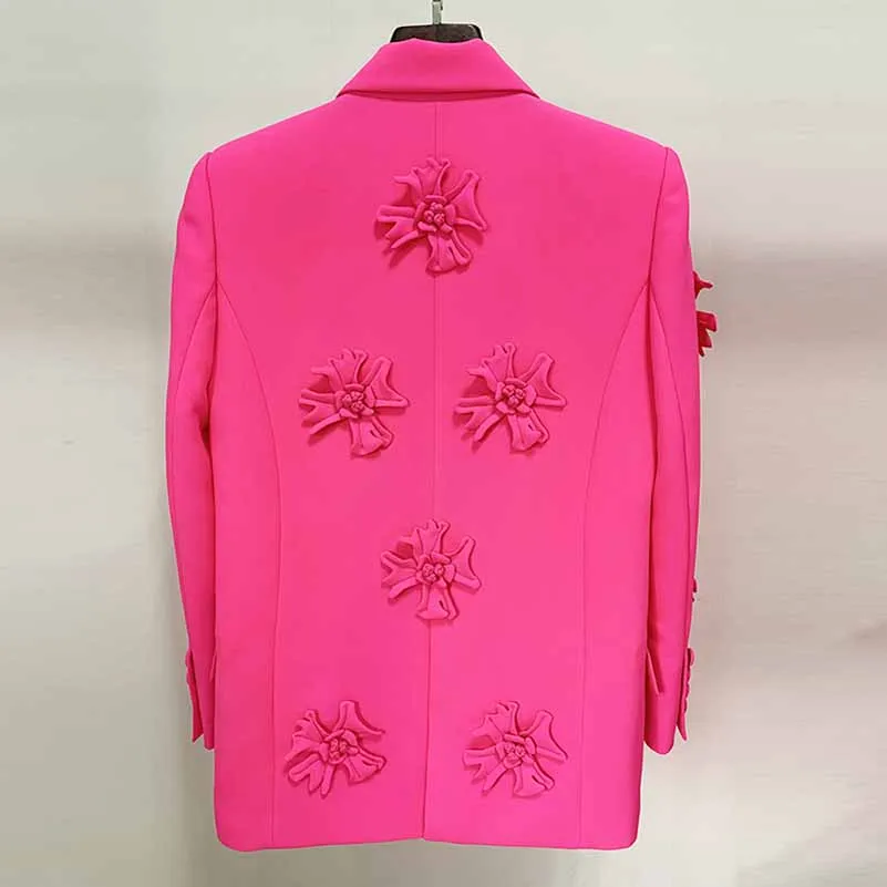 Women Crepe Couture Applique Jacket Fashion Coat