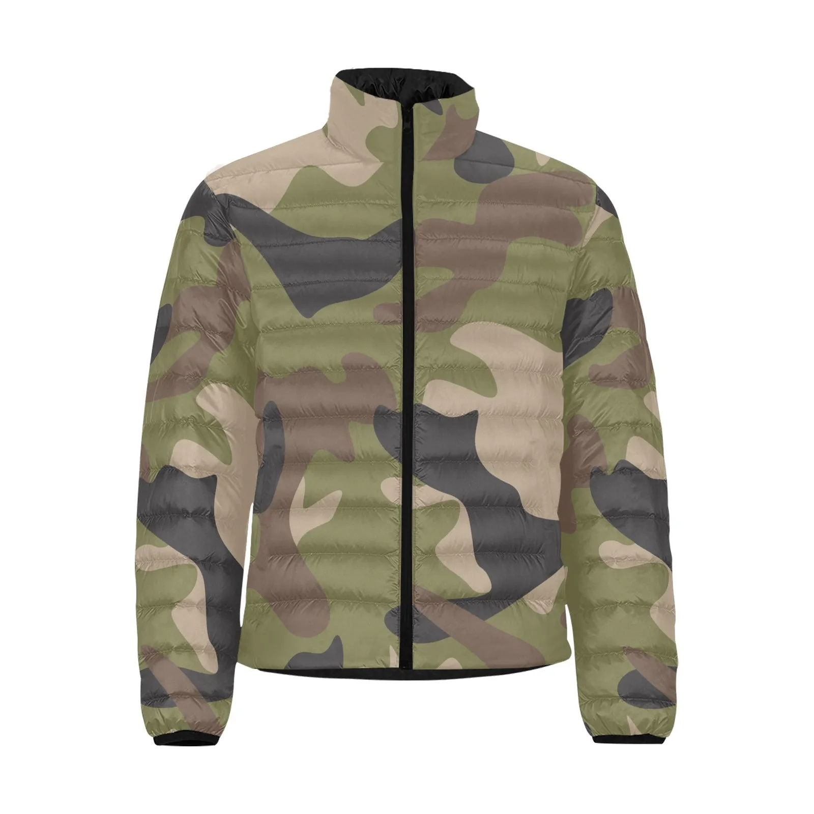 Woodland Camo Lightweight Puffer Jacket