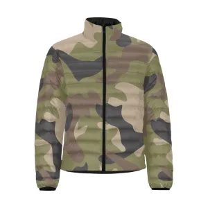 Woodland Camo Lightweight Puffer Jacket