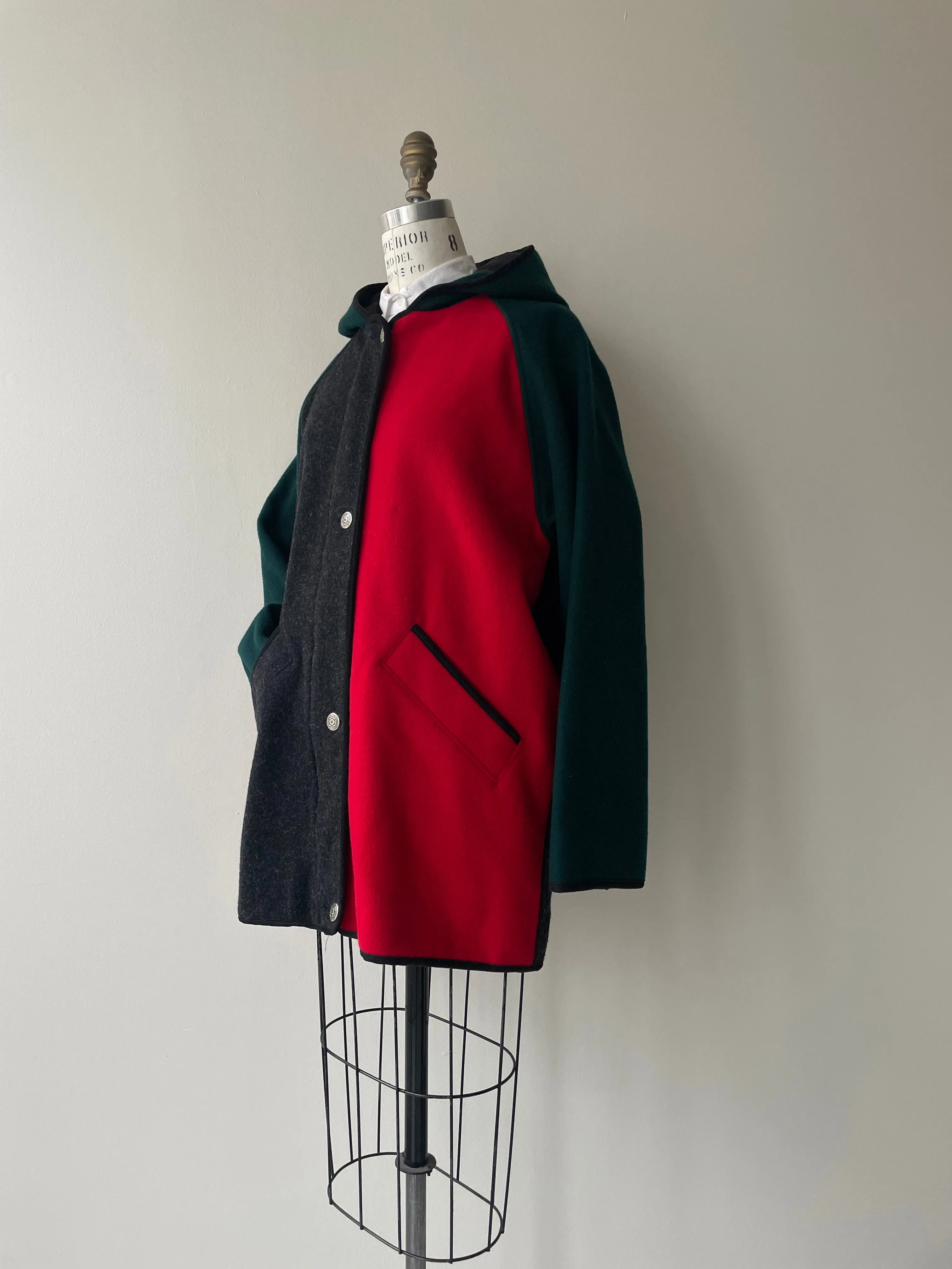 Woolrich Colorblock Wool Coat